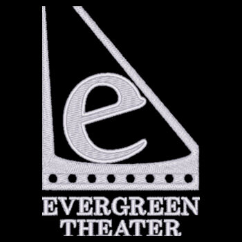 Fleeve Vest with EMBROIDERED Evergreen Logo in White Design
